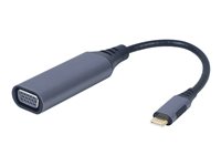 Cablexpert Adapter 24 pin USB-C han (input) -> 15 pin HD D-Sub (HD-15) hun (output) 15 cm Space grey