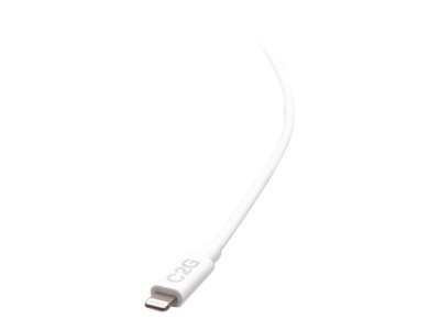 C2G 10ft (3m) USB-C Male to Lightning Male Sync and Charging Cable - White