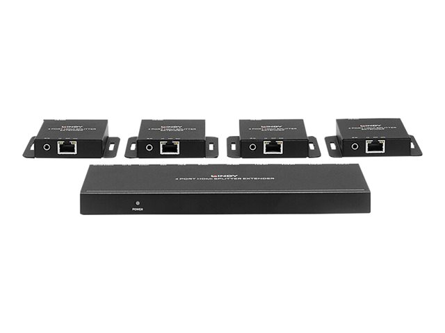 Kit Extender Splitter 4 Ports HDMI 4K30 & IR avec Loop Out, Cat.6 70m