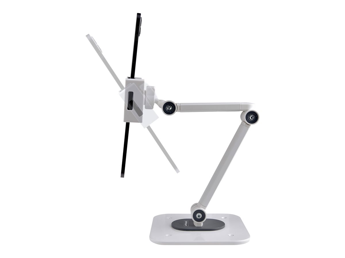 StarTech.com Adjustable Tablet Stand for Desk, Desk/Wall Mountable, Supports Up to 2.2lb, Universal Tablet Stand Holder for Desk, Articulating Tablet Mount with Pivot/Swivel/Rotate - Ergonomic Tablet Stand (ADJ-TABLET-STAND-W) stojan - pro tablet - bílá – foto 9