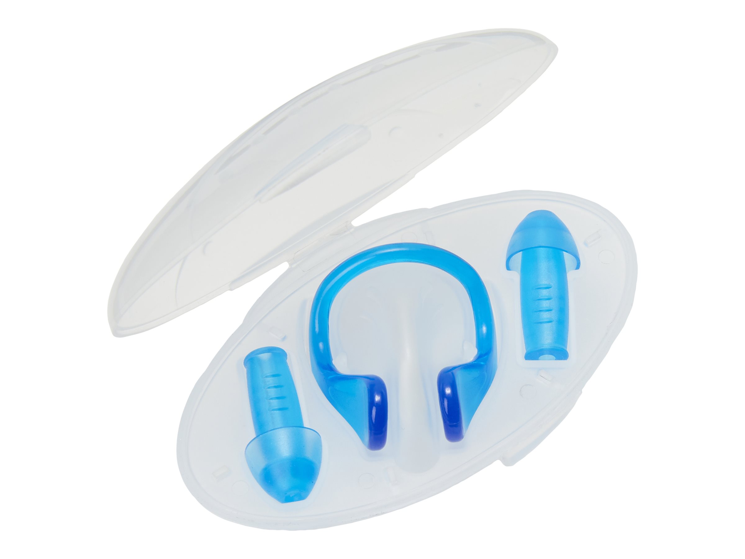 Speedo Unisex Combo Nose Clip and Ear Plug With Case - Blue