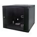 Intellinet 19 Double Section Wallmount Cabinet, 15U, 600mm depth, Flatpack, Black