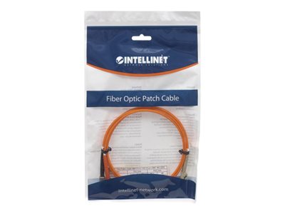 INTELLINET LWL Anschlusskabel LC/ST 2m  Multimode OM2 orange