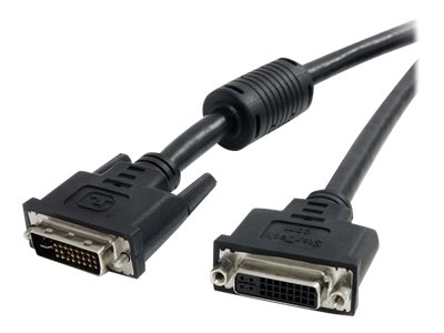 Image of StarTech.com DVI-I Extension Cable - 10 ft - Dual Link - Digital and Analog - Male to Female Cable - Computer Monitor Cable - DVI Cord (DVIIDMF10) - DVI extension cable - 3.05 m