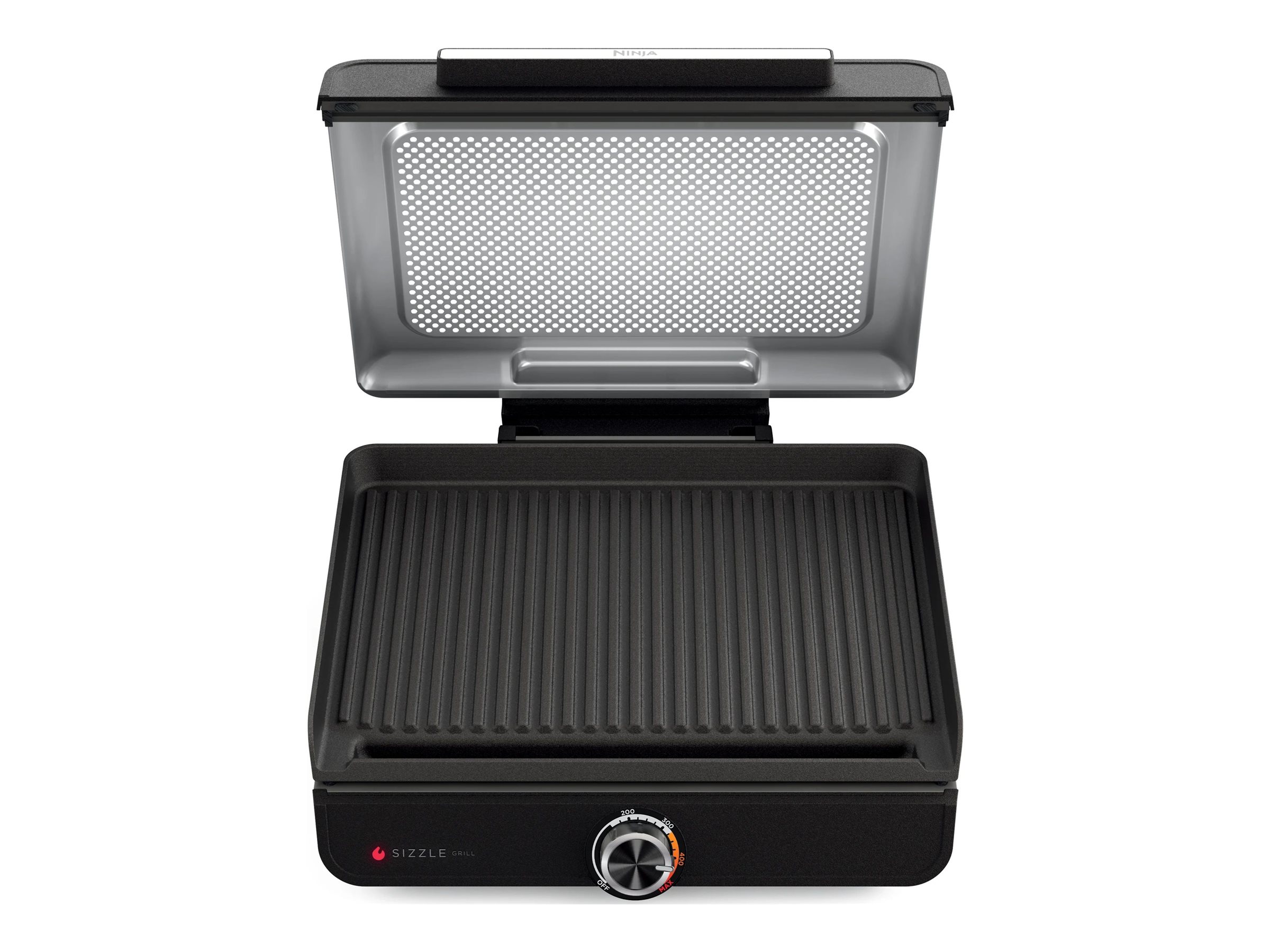 Ninja Sizzle Smokeless Electrical Grill - Black Stainless Steel - GR100C