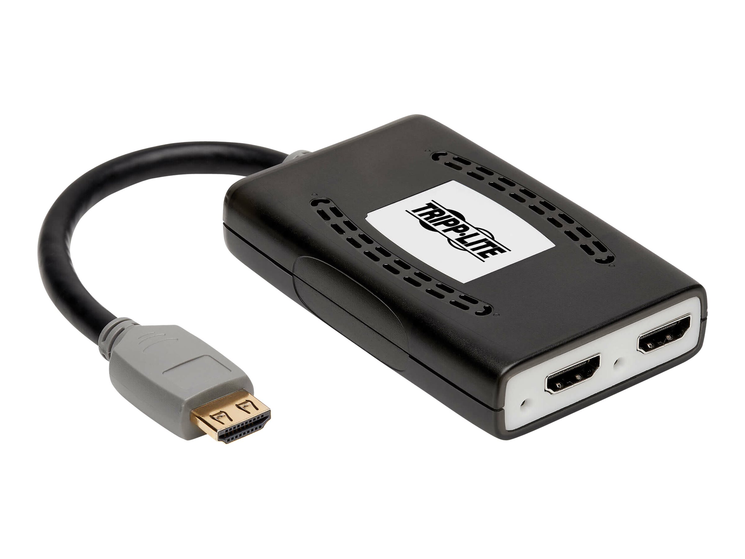 Tripp Lite HDMI Splitter 2-Port 4K @60Hz HDMI 4:4:4 HDR USB Powered TAA Multi-Resolution Support, USB Powered