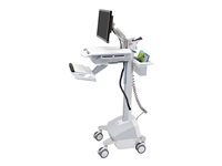 Ergotron StyleView EMR Cart with LCD Arm, LiFe Powered Cart for LCD display / PC equipment 