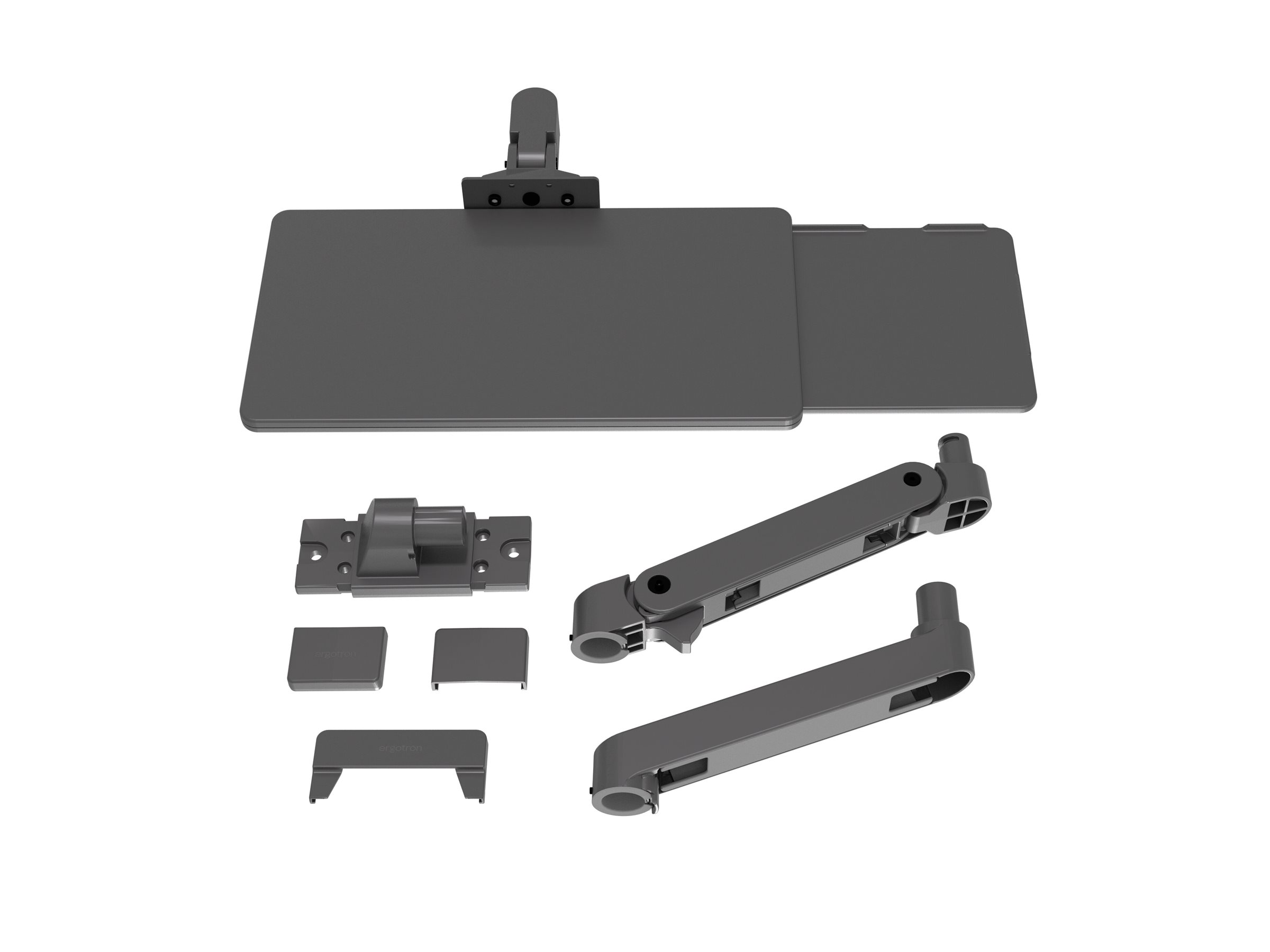 Ergotron LX Pro keyboard/mouse arm mount tray Product shot Right side 77950