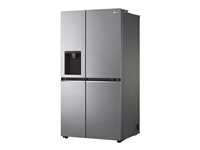 LG Køleskab/fryser 416liter Klasse E 219liter Fritstående Skinnende stål