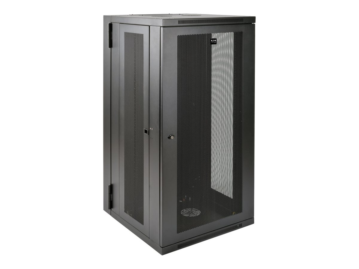 Tripp Lite 26U Wall Mount Rack Enclosure Server Cabinet Swinging Hinged Door Deep