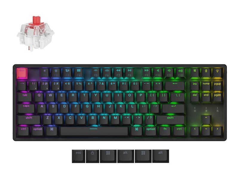 Keychron K8 Version 2 keyboard QMK  mechanical 80% TKL Input Product shot Front 79500