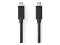 Nedis USB 3.2 Gen 2 USB Type-C kabel 1m Sort