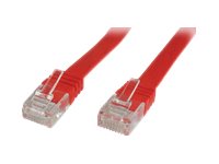 MicroConnect UltraFlat CAT 6 Ikke afskærmet parsnoet (UTP) 1m Netværkskabel Rød