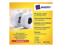 Avery Zweckform Prismærke etiketter 12 x 26 mm 15000etikette(r) PLR1226
