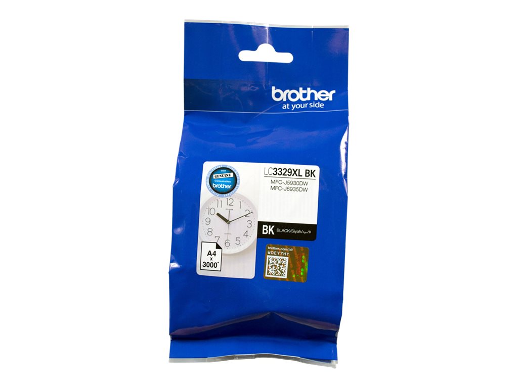 Brother LC3329XLBK, Super High Yield, black, original, ink cartridge ...
