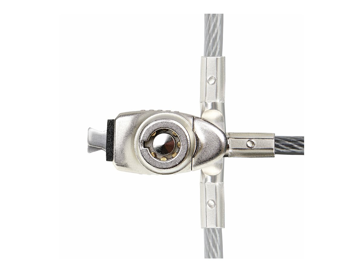 StarTech.com Slim Lock Noble Wedge Slot Compatible, 6.6ft Locking Cable - bezpečnostní kabelový zámek - protivandalové - kompatibilní s TAA – foto 3
