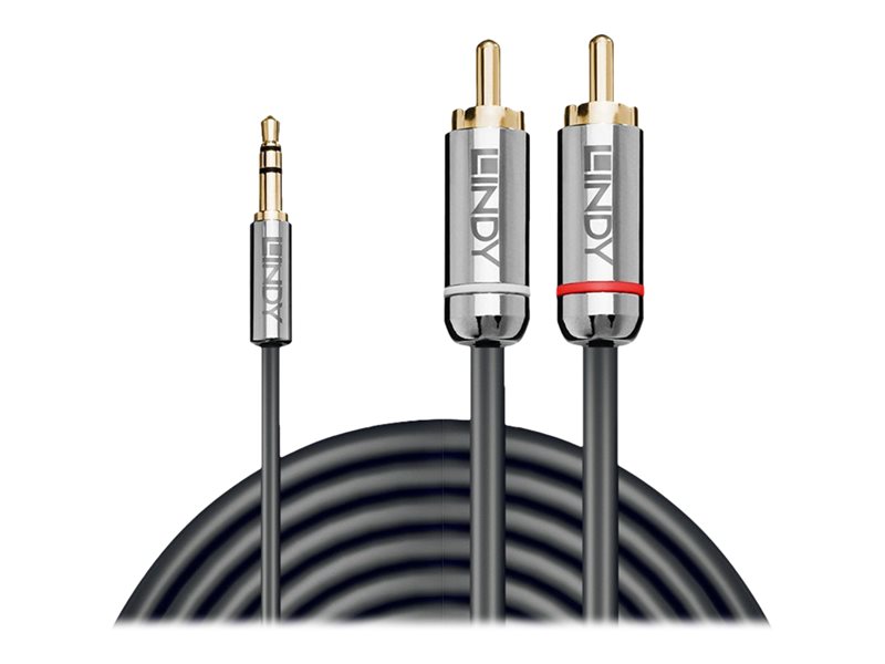 C ble Audio Jack 3.5mm vers RCA, Cromo Line, 3m