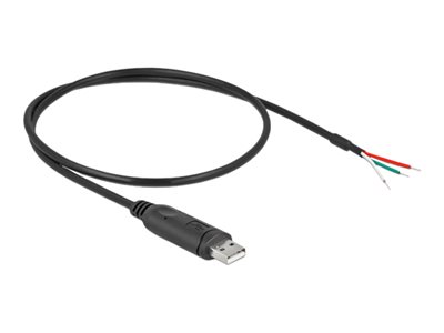 DELOCK Adapterkabel USB 2.0 Typ-A zu seriell RS-232 mit 3 - 63497