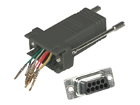 C2G - Adaptateur série - DB-9 (M) pour RJ-45 (F) - noir