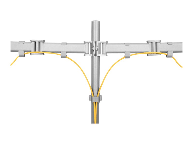 NEOMOUNTS Flat Desk Mount 2 screens Silv