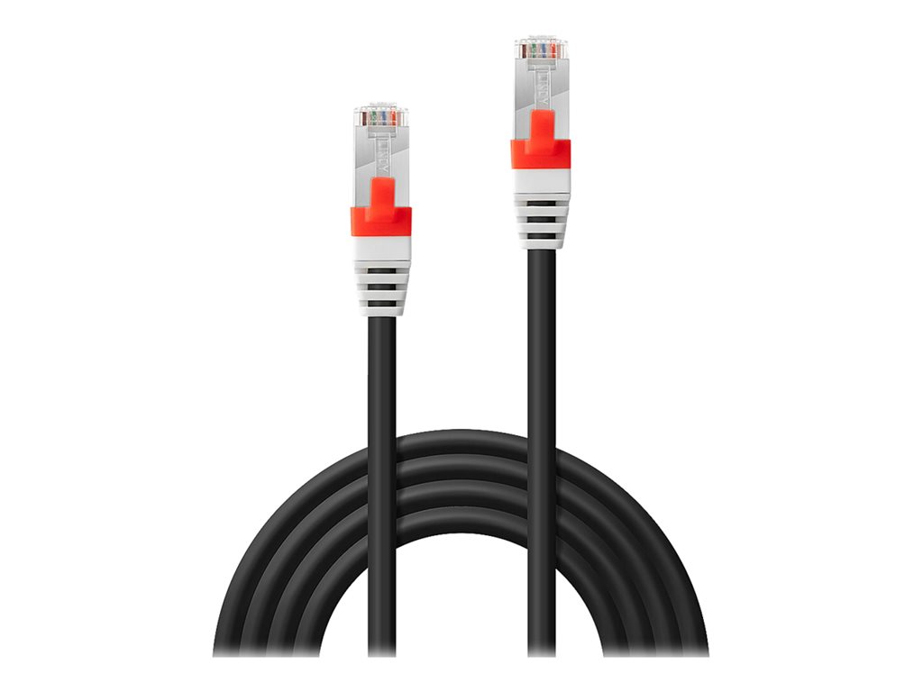 LINDY S/FTP Cat.6A Cable Black 15m