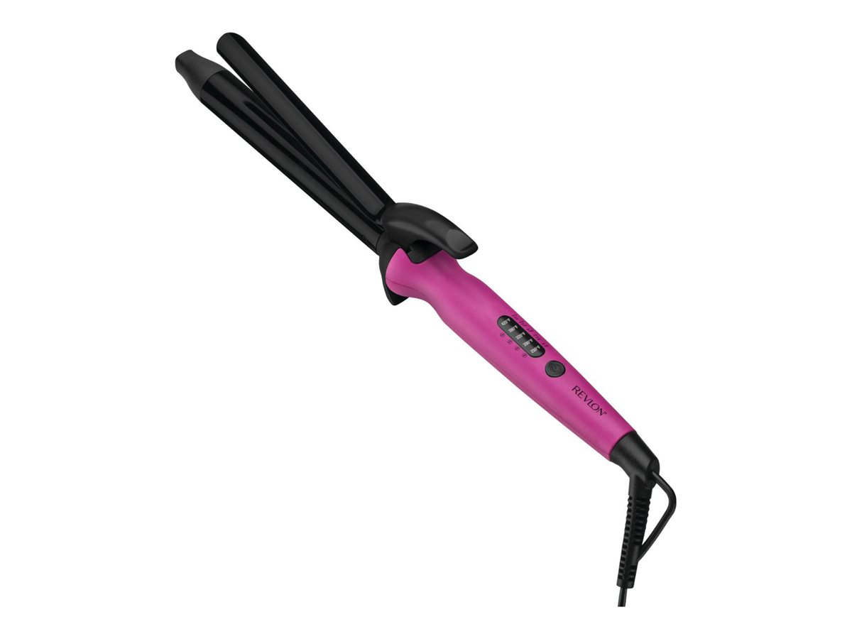 Revlon Easy Heat Curling Iron - Deep Pink/Black - 1in - RVIR1196F