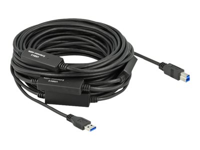 DELOCK Aktives USB3.2 Gen.1 USB Typ-A zu USB Typ-B 20m Kabel