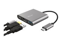 TRUST Adaptateur DALYX USB-C 3 en 1 HDMI