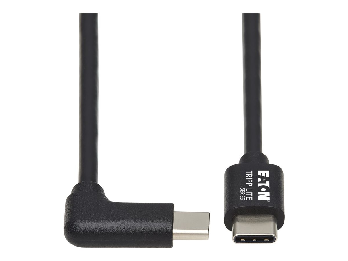 Eaton Tripp Lite Series USB C Charging Cable USB 2.0 M/M 60W PD Charging Right-Angle 2M