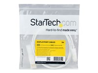 StarTech 2m 6 ft White Mini DisplayPort to DisplayPort 1.2 Adapter Cable M/M - DisplayPort 4k with HBR2 support - Mini DP to 