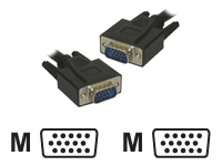 CONNEkT GEAR - VGA cable - HD-15 (VGA) (M) to HD-15 (VGA) (M) - 3 m - molded, thumbscrews - black
