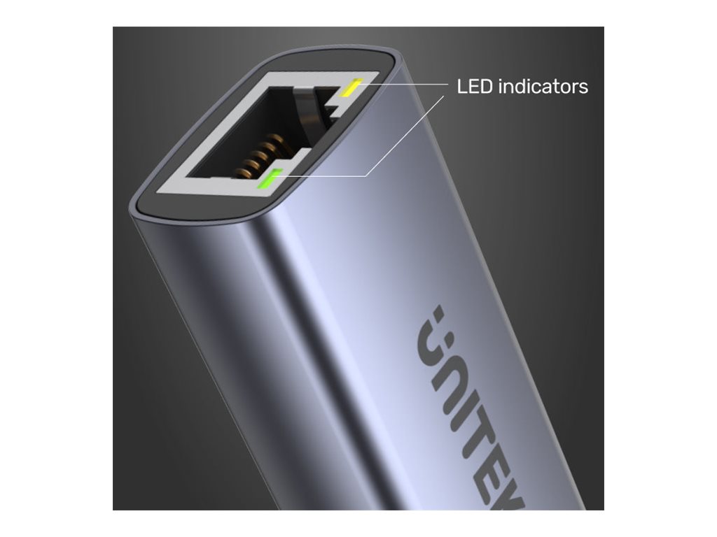 Unitek U1323A, network adapter, USB 3.0, Gigabit Ethernet x 1 + USB-C (power only) x 1 - Image 8