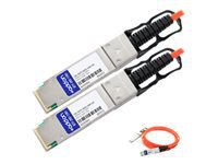 AddOn 50m Force10 Compatible QSFP+ AOC