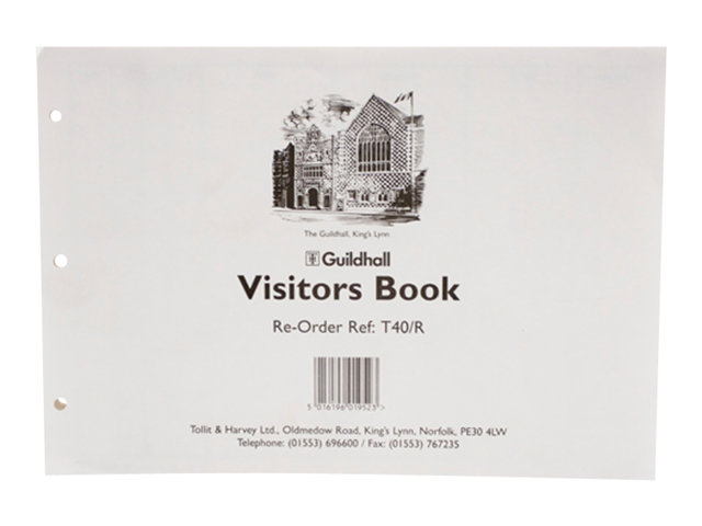 Guildhall Loose Leaf Visitors Book Refill 50 Sheets A4