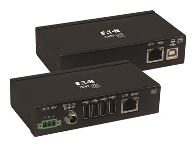 Eaton Tripp Lite Series USB over Cat6 Extender 4-Port Industrial, ESD Protection, PoC