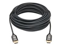 Tripp Lite Fiber Active Optical Cable (AOC) 8K HDMI Plenum-Rated - UHD @ 60 Hz, HDR, M/M, Black, 25 m