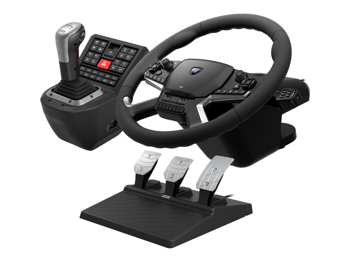 HORI Force Feedback Truck Control System Sæt med rat, pedaler og håndtag  til gearskifte PC | Stort udvalg, afhentning eller hurtig levering