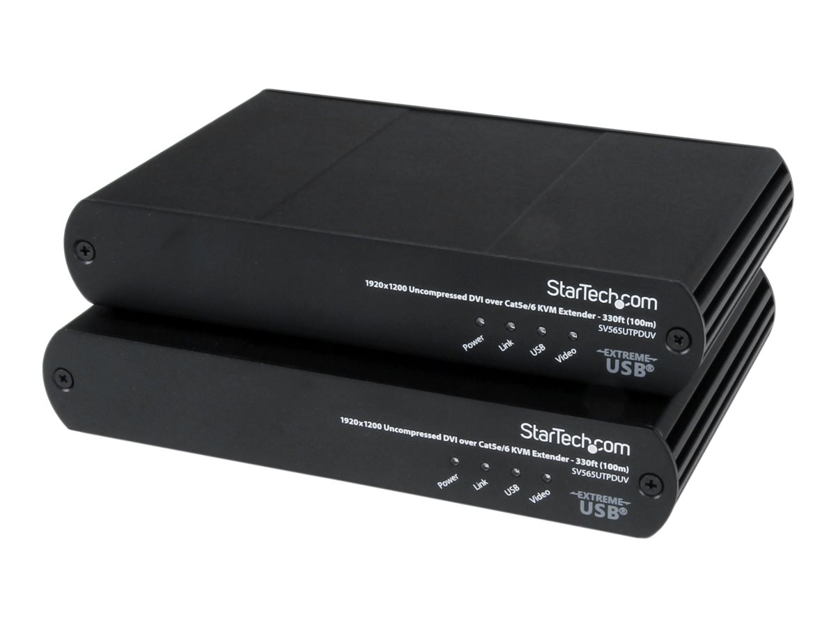 USB DVI over Cat5e Cat6 KVM Extender
