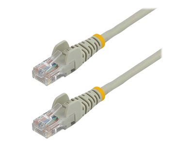 StarTech.com Cat5e Ethernet Cable - 25 ft - Gray- Patch Cable - Snagless Cat5e Cable - Long Network Cable - Ethernet Cord - Cat 5e Cable - 25ft (45PATCH25GR)