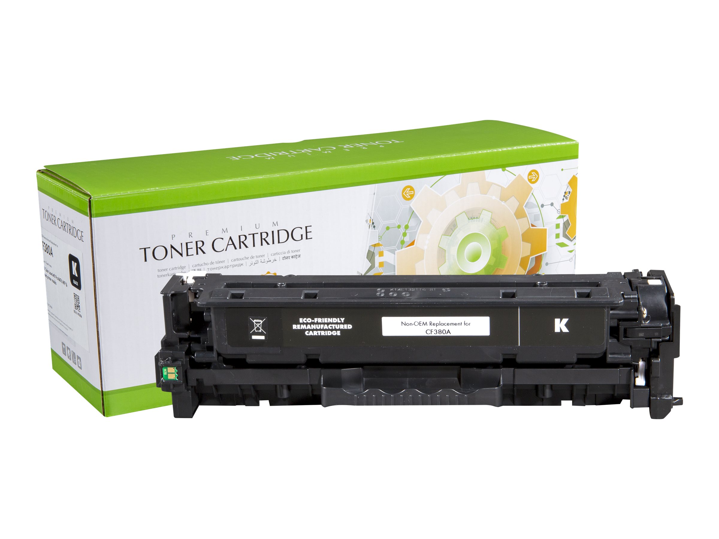 STATIC Toner cartridge compatible with HP CF380A black remanufactured 2.400 pages