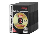 Hama DVD Slim Double-Box Slim jewel case til lagring af DVD