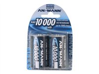 ANSMANN D-type Batterier til generelt brug (genopladelige) 10000mAh