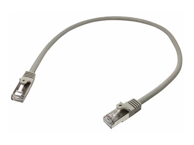 Startech 50cm CAT6 Ethernet Cable, 10 Gigabit Shielded Snagless RJ45 100W PoE Patch Cord, CAT 6 10GbE SFTP Network Cable w/Strain Relief, Grey, Wiring is UL Certified/TIA