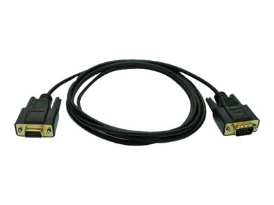 Tripp Lite 6ft Null Modem Serial DB9 RS232 Cable Adapter Gold M/F 6' - Null modem cable - DB-9 (F) to DB-9 (M) - 1.8 m - molded