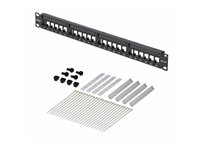 Startech blank keystone patch panel - 1U - 19" - for RJ45 - TAA Compliant