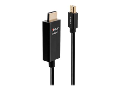 LINDY 0,5m Mini-DisplayPort an HDMI Adapterkabel mit HDR - 40920