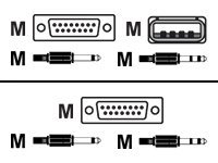 IOGEAR G2L5301U - Keyboard / video / mouse / audio cable