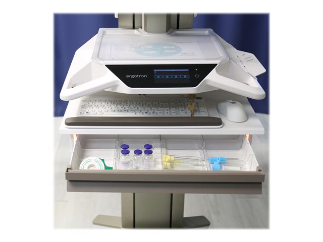 Ergotron CareFit Pro vozík - Electric Lift - pro LCD displej / klávesnice / myš / CPU - bílá, teplá šedá - kompatibilní s TAA – foto 15
