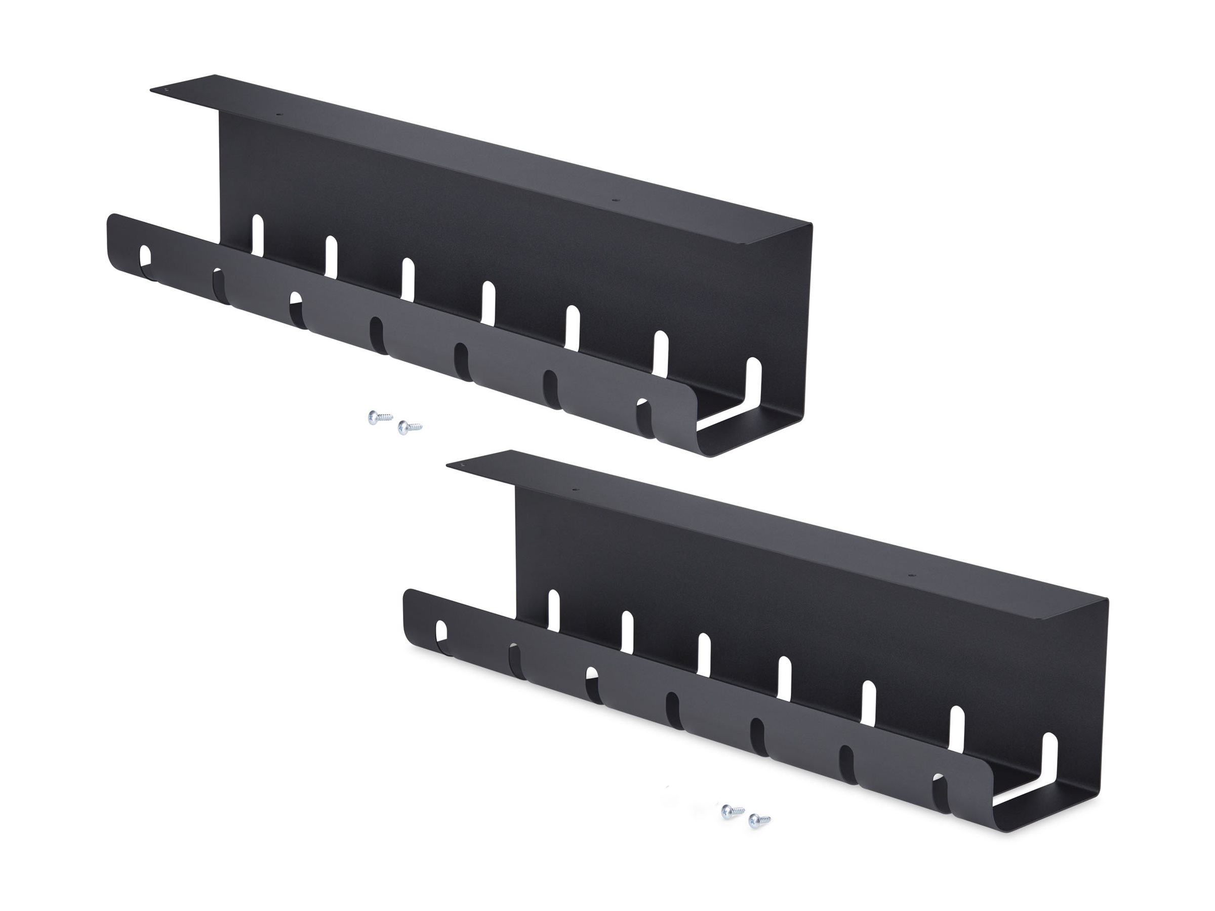Startech cable management tray power bar holder TAA Product shot Right-angle 80000