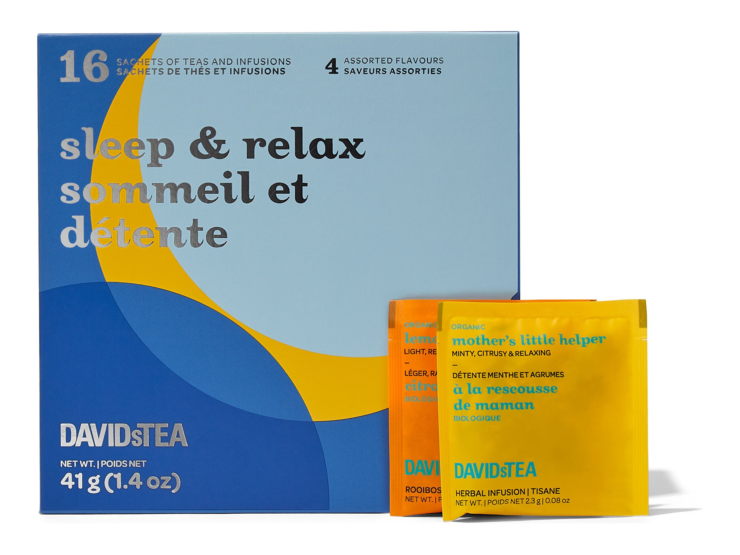 DAVIDsTEA Tea and Infusion Sachets - Sleep & Relax - 16's